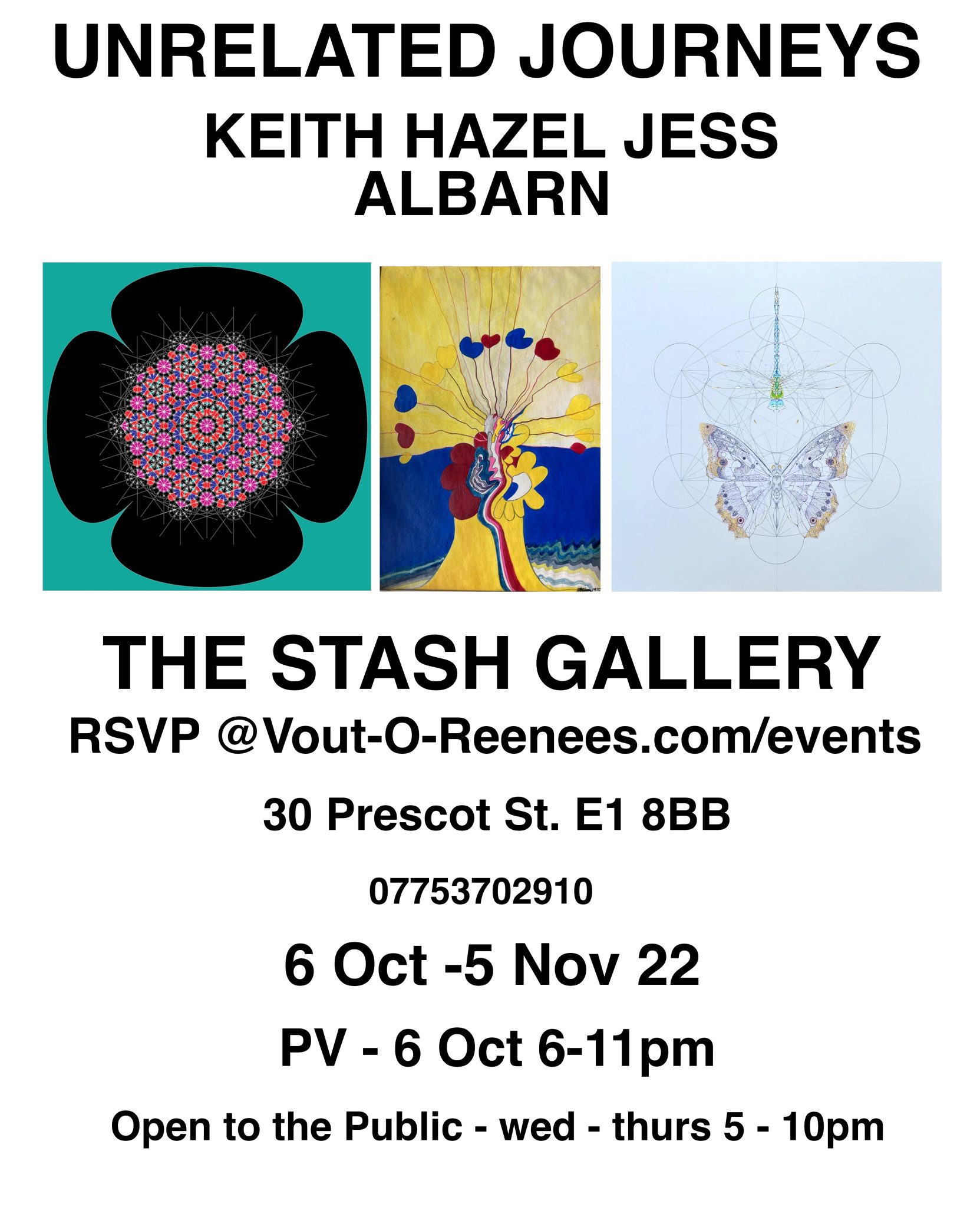 Keith, Jessica + Hazel Albarn -Artists Talk 13 Oct Thursday 7pm